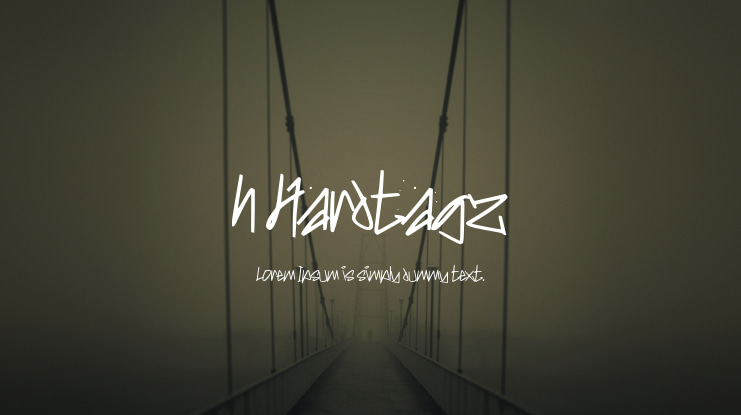 h Hardtagz Font