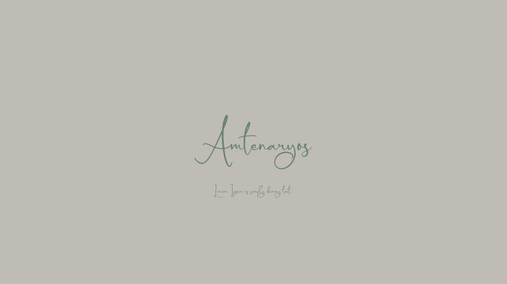 Amtenaryos Font