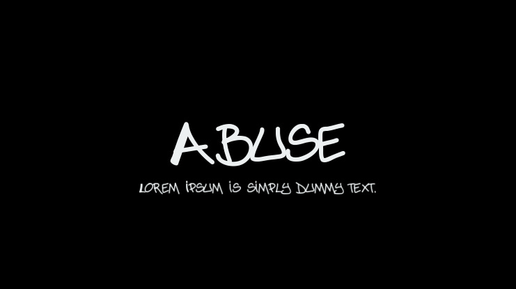 Abuse Font