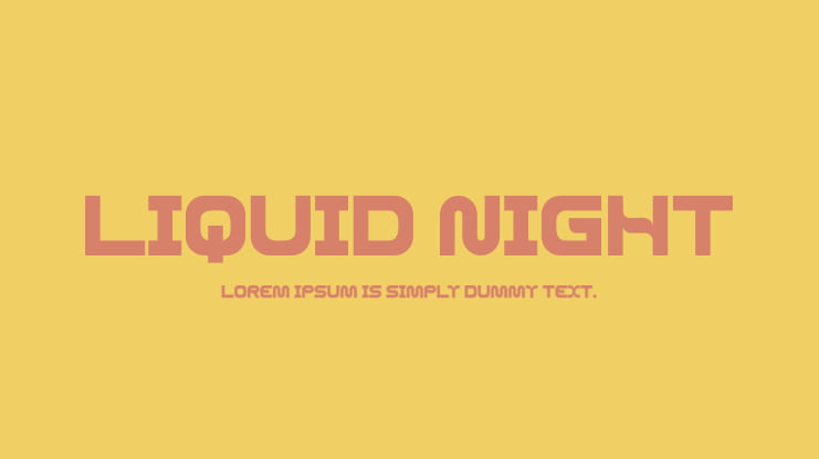 LIQUID NIGHT Font