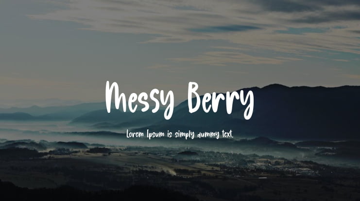 Messy Berry Font