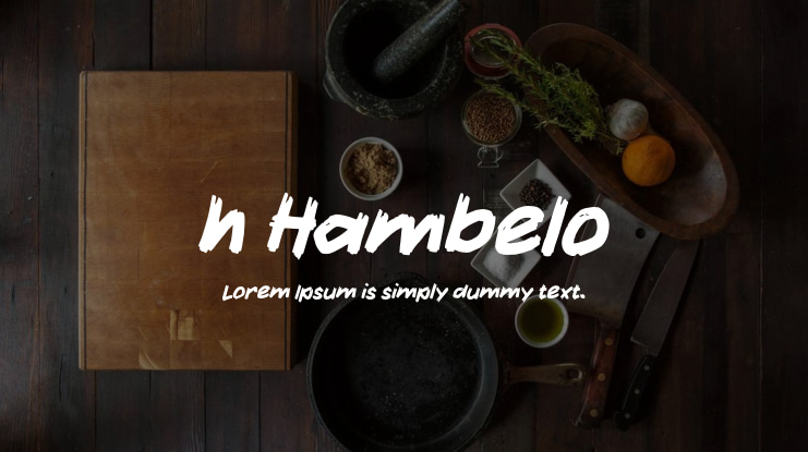 h Hambelo Font