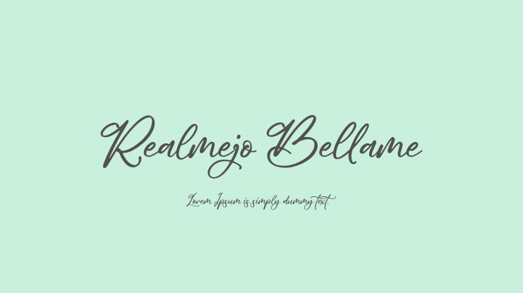 Realmejo Bellame Font
