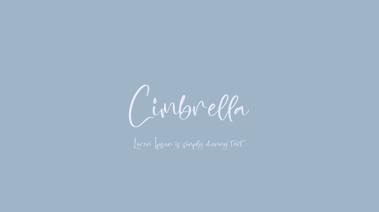Cimbrella Font
