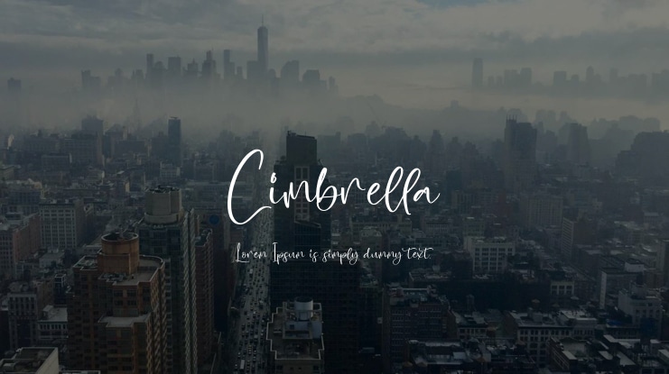 Cimbrella Font