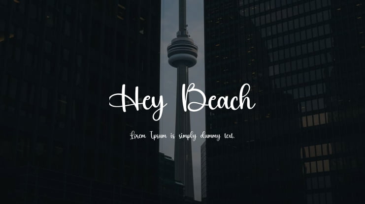 Hey Beach Font