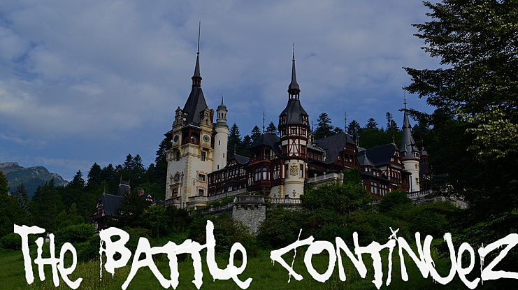 The Battle Continuez Font