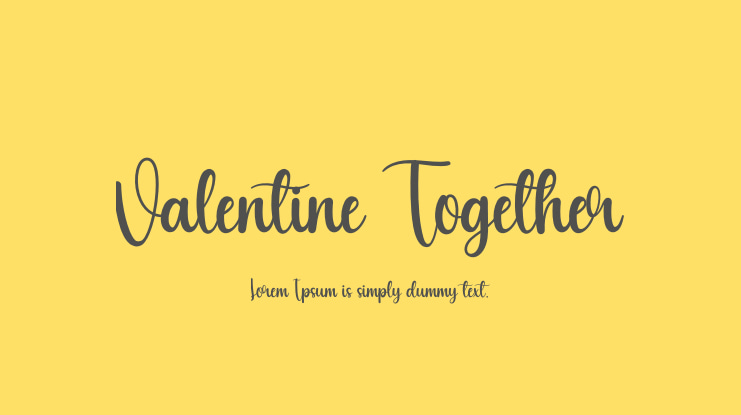 Valentine Together Font