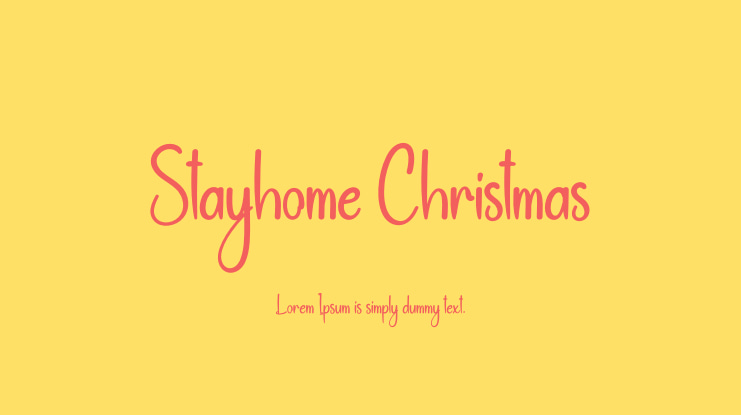 Stayhome Christmas Font