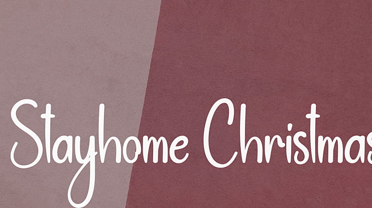 Stayhome Christmas Font