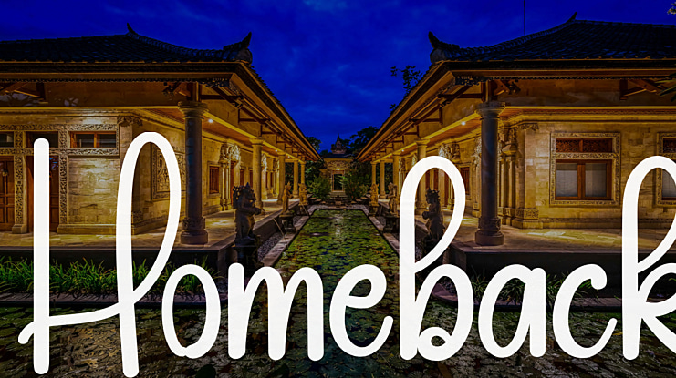 Homeback Font