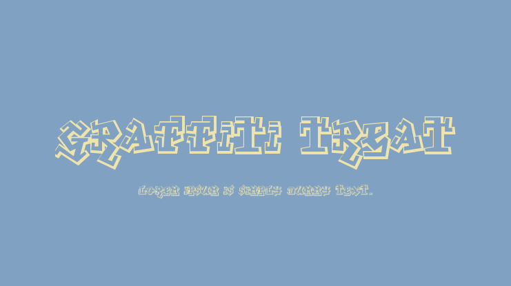 Graffiti Treat Font