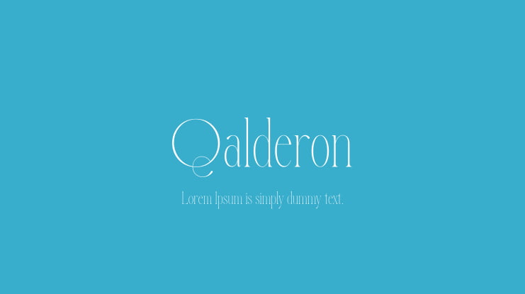 Qalderon Font