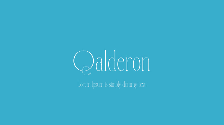 Qalderon Font