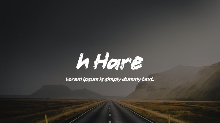 h Hare Font