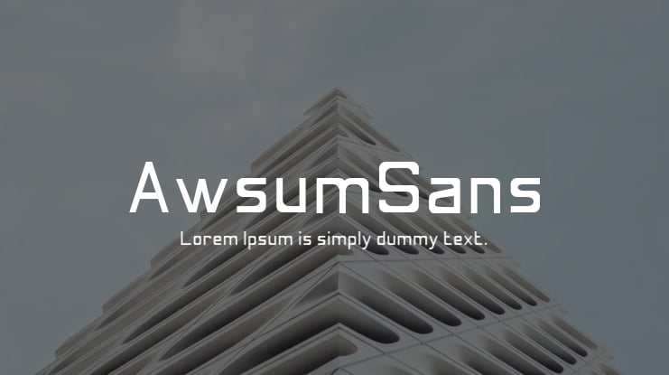 AwsumSans Font Family