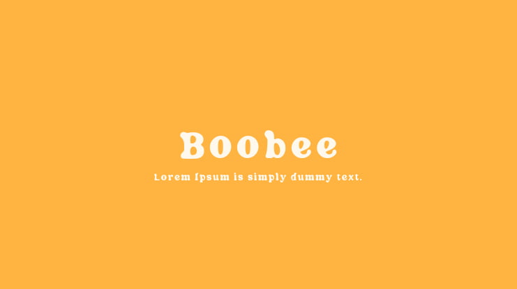 Boobee Font