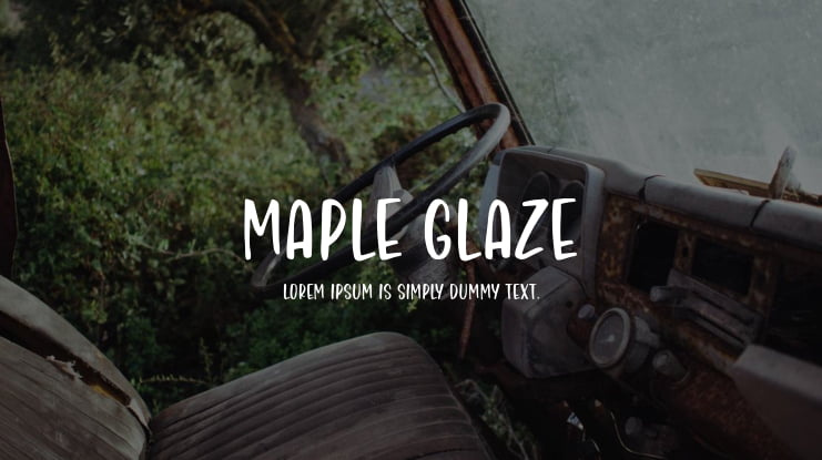 Maple Glaze Font