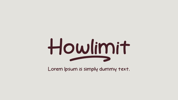 Howlimit Font