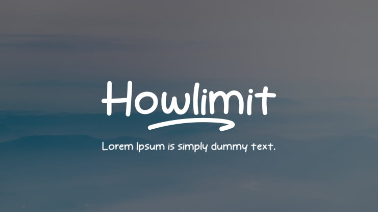 Howlimit Font