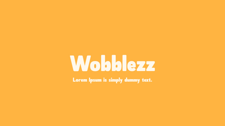 Wobblezz Font