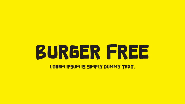 Burger Free Font