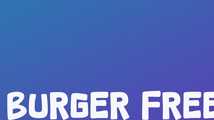 Burger Free Font