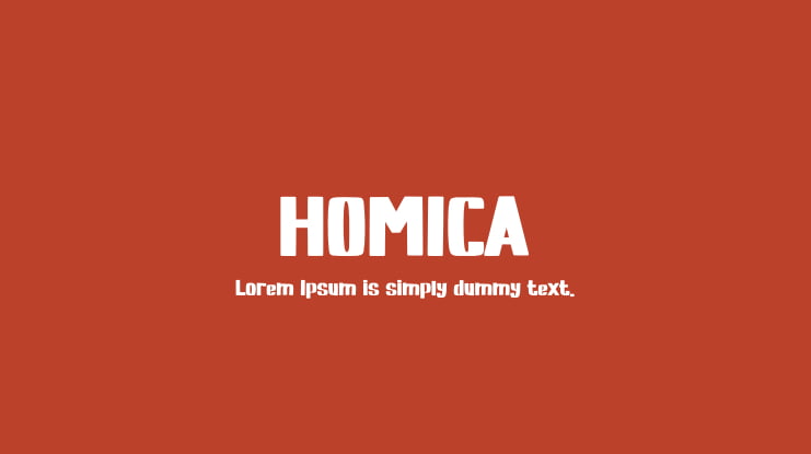 HOMICA Font