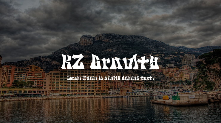 KZ Gravity Font
