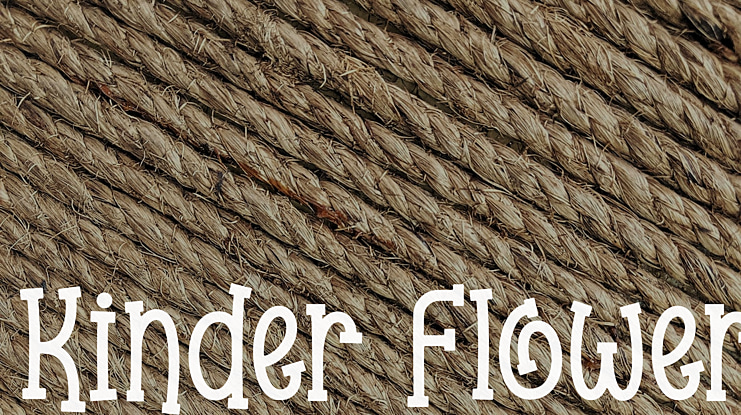 Kinder Flower Font