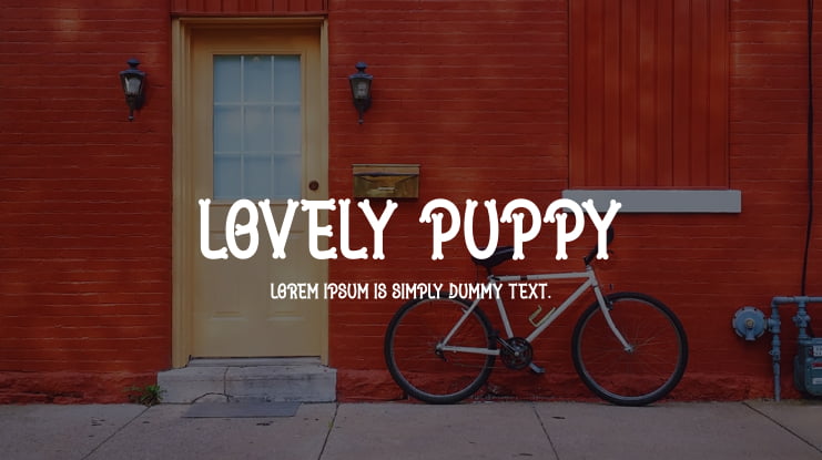 Lovely Puppy Font