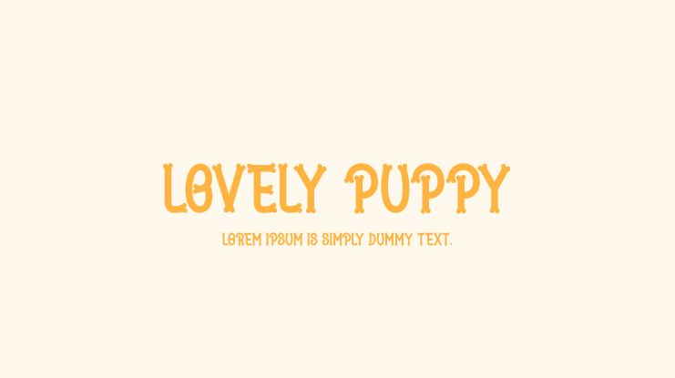 Lovely Puppy Font
