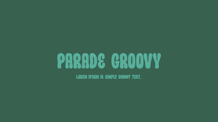 Parade Groovy Font