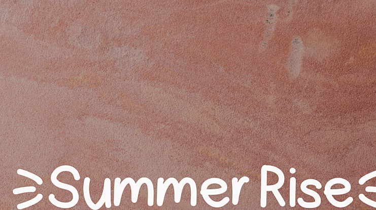 Summer Rise Font