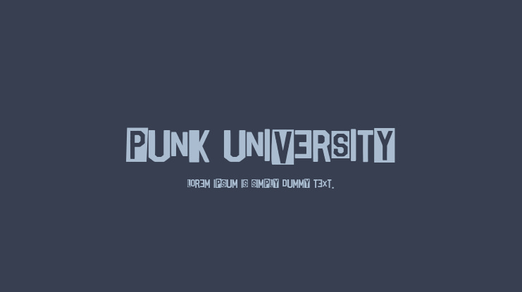 Punk University Font