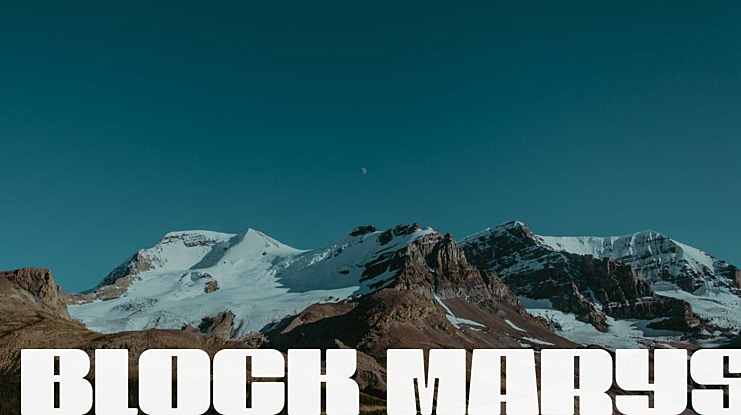 Block Marys Font