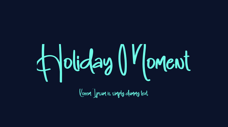 Holiday Moment Font