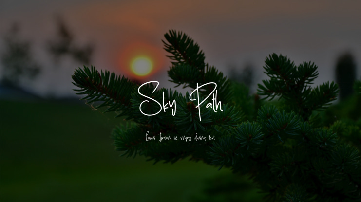 Sky Path Font