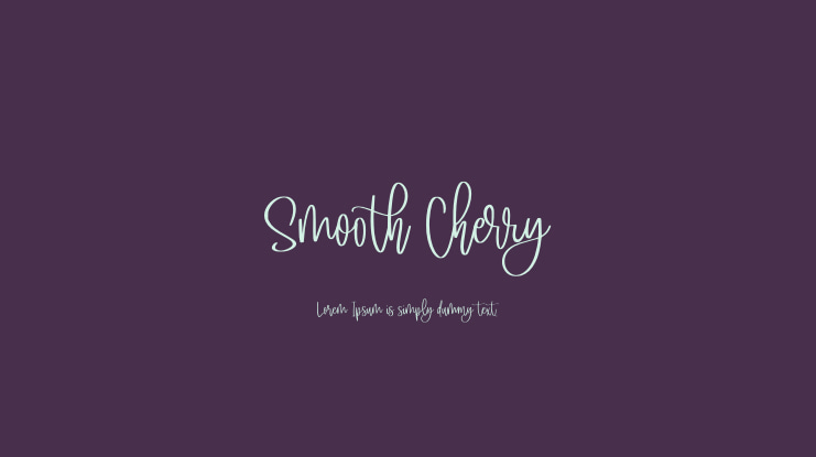 Smooth Cherry Font