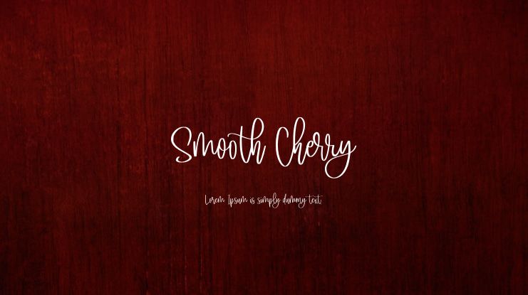 Smooth Cherry Font