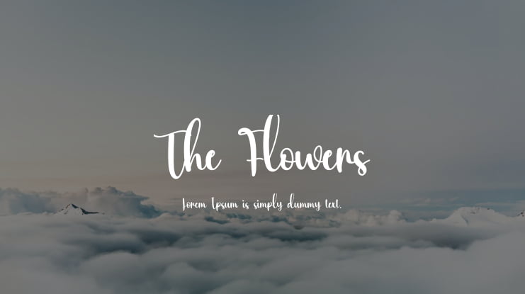 The Flowers Font