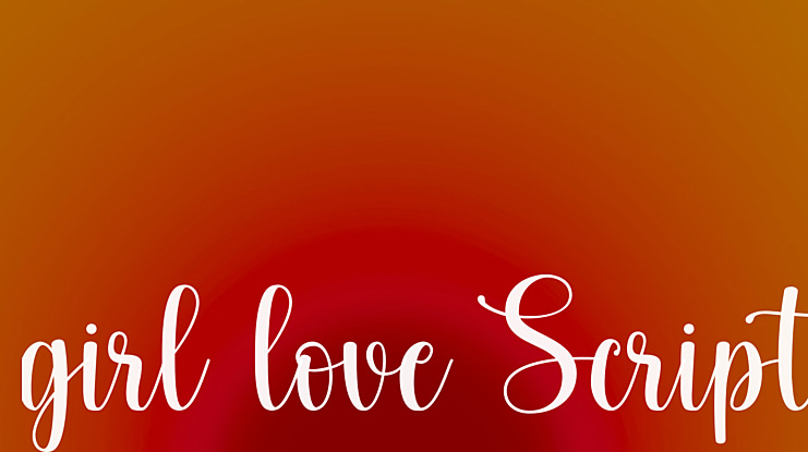 girl love Script Font