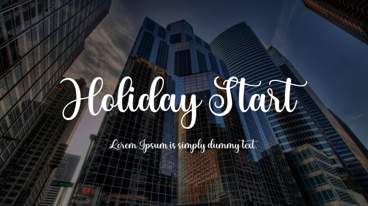 Holiday Start Font