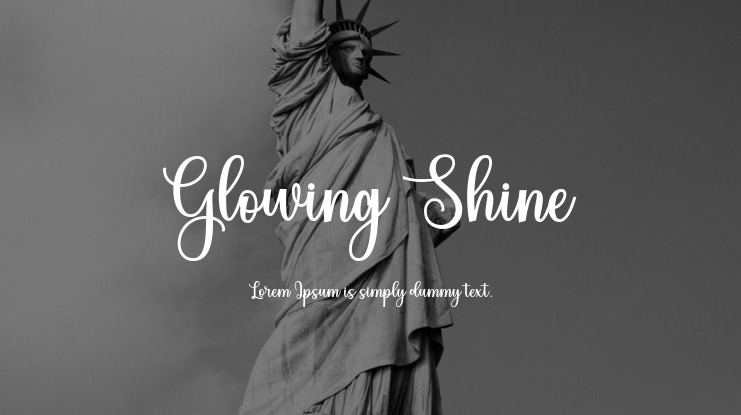 Glowing Shine Font