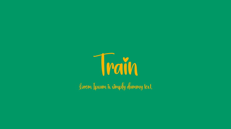 Train Font