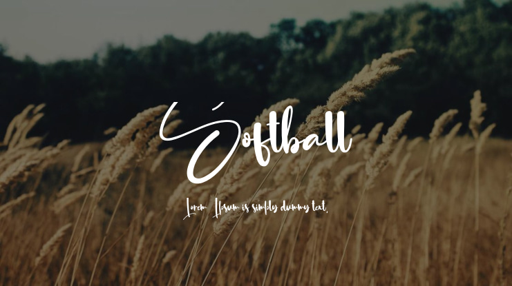 Softball Font