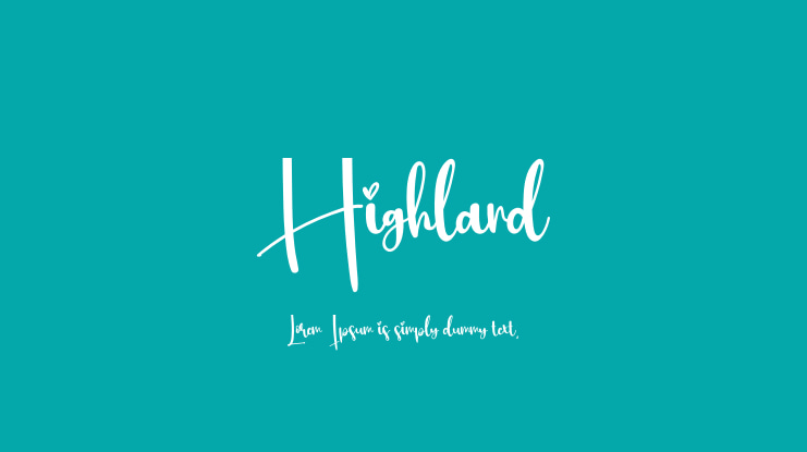 Highland Font