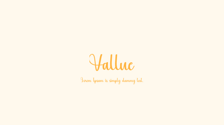 Vallue Font