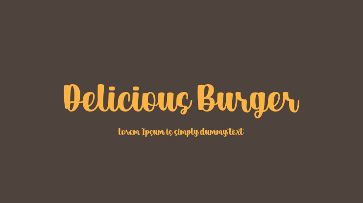 Delicious Burger Font