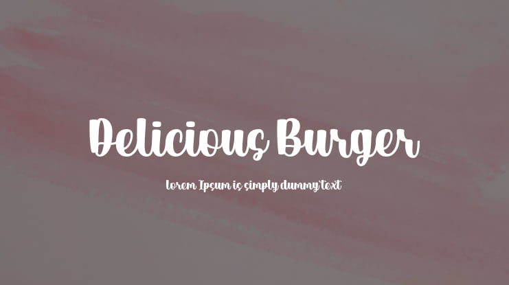 Delicious Burger Font